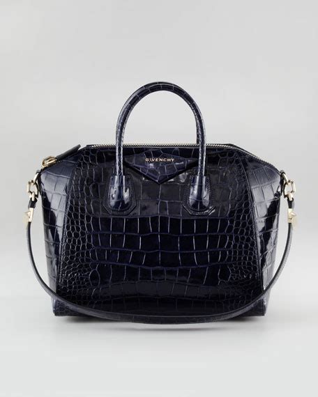 silver givenchy antigona bag|Givenchy crocodile antigona.